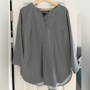 Talbots Large Pinstripe Tunic